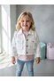 Girls' Soft Textured Big Pocket Short Denim Jacket - 4