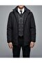 Italian style s Slim Fit men's puffer jacket black t14782