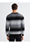 Esvab • Modern & Distinctive Zero Roba Collar Striped Men's Knitwear Sweater - 5