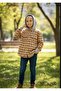 Unisex Children's Shirt with Hooded Stripes and Elasticated Cuffs - 3