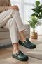 Lovi Women's Gold Buckle Geometric Patterned Comfort Clog Women's Slippers Luxury Design - 4
