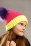 Girl's Pompom Knitted Beanie – Winter, Soft Textured, Colorful - 6