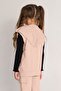 Kalp Printed Girl's Hooded Transitional Vest - 2