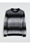 Esvab • Modern & Distinctive Zero Roba Collar Striped Men's Knitwear Sweater - 6