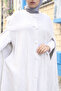 معطف نسائي عصري بأزرار باللون الأبيض - 4
