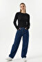 Women's Textured Knitted Blouse 980 - Black - 4