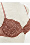 Underwire Half Padded Lace T-Shirt Bra - 3