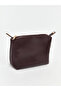Claret Red Leather Look Women's Shoulder Bag - 4