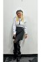 Nunu by Tw Gray Mini Skirt with Gold Buckle - 3
