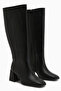 Carima Black Blunt-Toe Women's Boots