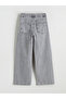 Mixed Wideleg Stone Embellished Girls' Jeans - 4