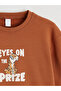 Kaplan Printed Boy's Thick Sweatshirt - 5