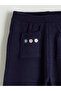 Navy blue floral knit sweater and pants set for girls - 7