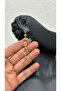 Steel 7 Element Colorful Stone Long Earrings - 4