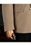 Italian Style S Slim Fit K Double-Breasted Pointed Collar Men's Jacket Khaki T13650 - 4