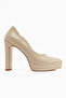 Ragni Beige Platform Heeled Women's Shoes - 2