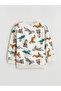 Kaplan Printed Boy's Thick Sweatshirt - 8