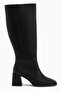 Carima Black Blunt-Toe Women's Boots - 2