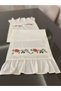 Cream Ruffled Cross-Stitch Model Runner (Cross-Stitch Models Are Subject to Change) - 2