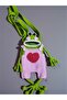 Hand Knitted Frog Figured Amigurumi Children's Bag |   Koton Rope |   34X15X30 cm - 3