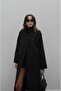 Black Deventer Single Button Detailed Coat - 4