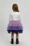 Kuromi Themed Girls' Long Sleeve White Birthday Dress & Party Costume - 8