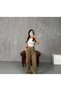 Women's Gabardine Leopard Pants - 2