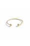 Pure Brass Crystal Wire Design Handmade Cuff Bracelet - Sparkling Women's Jewelry - 4