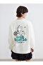 Xsidebej Printed Oversized Women's Thick Sweatshirt