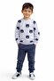 2-9 Years Old Boys' Tracksuit Set – Teddy Bear Pattern, Soft Texture, Comfortable Fit, Casual Wear