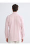 Nevavm Regular Fit Striped Linen Look Men's Shirt with Difference - 4