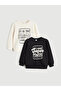 Lcw Kidsbeige Crew Neck Boys' Sweatshirt 2-Pack