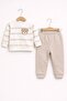 Bottom and Top Set Baby Boy Set with Snap Fasteners 2-Piece Set with Suspender Teddy Bear 6-9-12 Months - 3