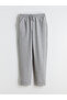 Gray Elastic Waist Boys' Trousers