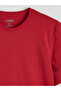 Red crew neck combed cotton men's t-shirt from plus-store - 7