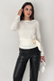 Women's Side Tie Buckle Blouse – Magenta Twist