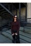 Women's Bitter Brown Finger Detailed Crew Neck Bodysuit - 3