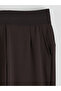 Brown Elastic Waist Women's Trousers from Plus-Store - 6