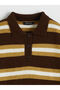Timeless Clothing & Timeless Choices Devrik Roba Collar Striped Women's Knitwear Sweater - 7
