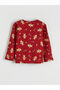 Red Christmas Themed Boys' Pajama Set - 3