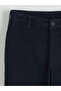 Mg Trend'En Navy Blue Standard Fit Velvet Men's Trousers - 6