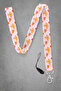 Colorful Flowers Neck Strap, Neck Strap Lanyard, Card and Phone Holder - Bas100