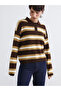 Timeless Clothing & Timeless Choices Devrik Roba Collar Striped Women's Knitwear Sweater - 2