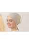 Hijab Silicone Non-Slip Bonnet - Stretch Fabric Tie Bonnet - Comfortable Breathable Fabric That Doesn'T Tighten Stone Color - 2