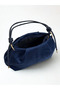 Medium Size Suede Navy Blue Women's Shoulder Bag with Hanging Knot Detail En35 Boy20 - 4