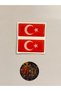 Turkish Flag Drop Sticker Emblem Coat of Arms 3D Drop Silicone Emblem Turkish Flag 2 Pieces 5X2.5Cm - 2