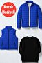 Transitional Men's 3-Piece Combination Set |   Inflatable Coat + Vest + Gift Knit Sweater