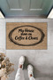 Modern Digital Printing - My House Runs on Coffee & Chaos Written - Doormat - 2