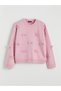 Alita City Lcw Modest Pink Oval Neck Bow Women's Knitwear Sweater - 5
