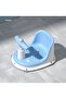 Baby Bath Seat, Non-Slip Mat, Portable, with Backrest & Suction Cups, 6-24 Months (Blue King)